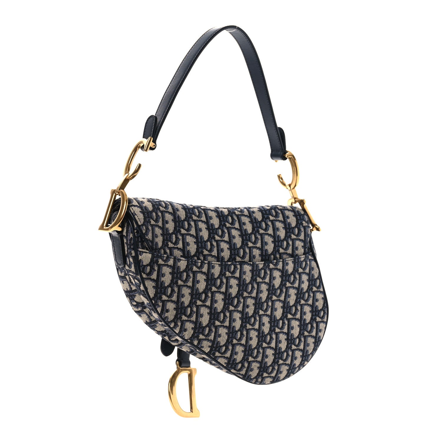 Oblique Saddle Bag Blue