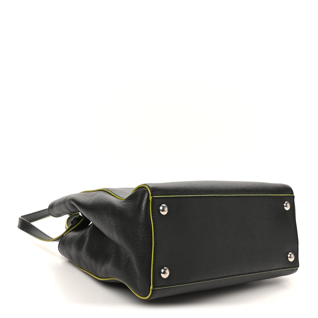 Vitello Elite Apple Charm Petite 2Jours Tote Black