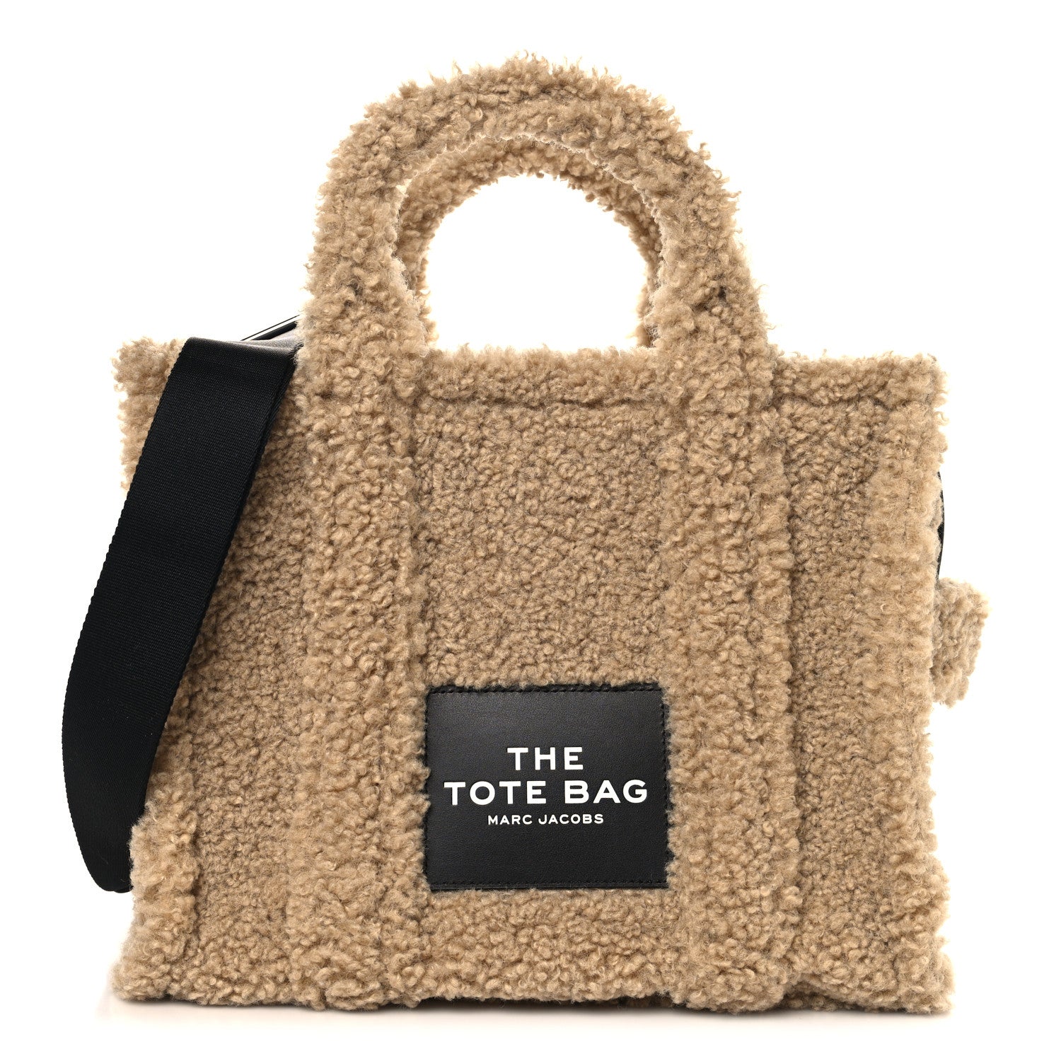 Polyester Cotton Medium The Teddy Traveler Tote Bag Beige