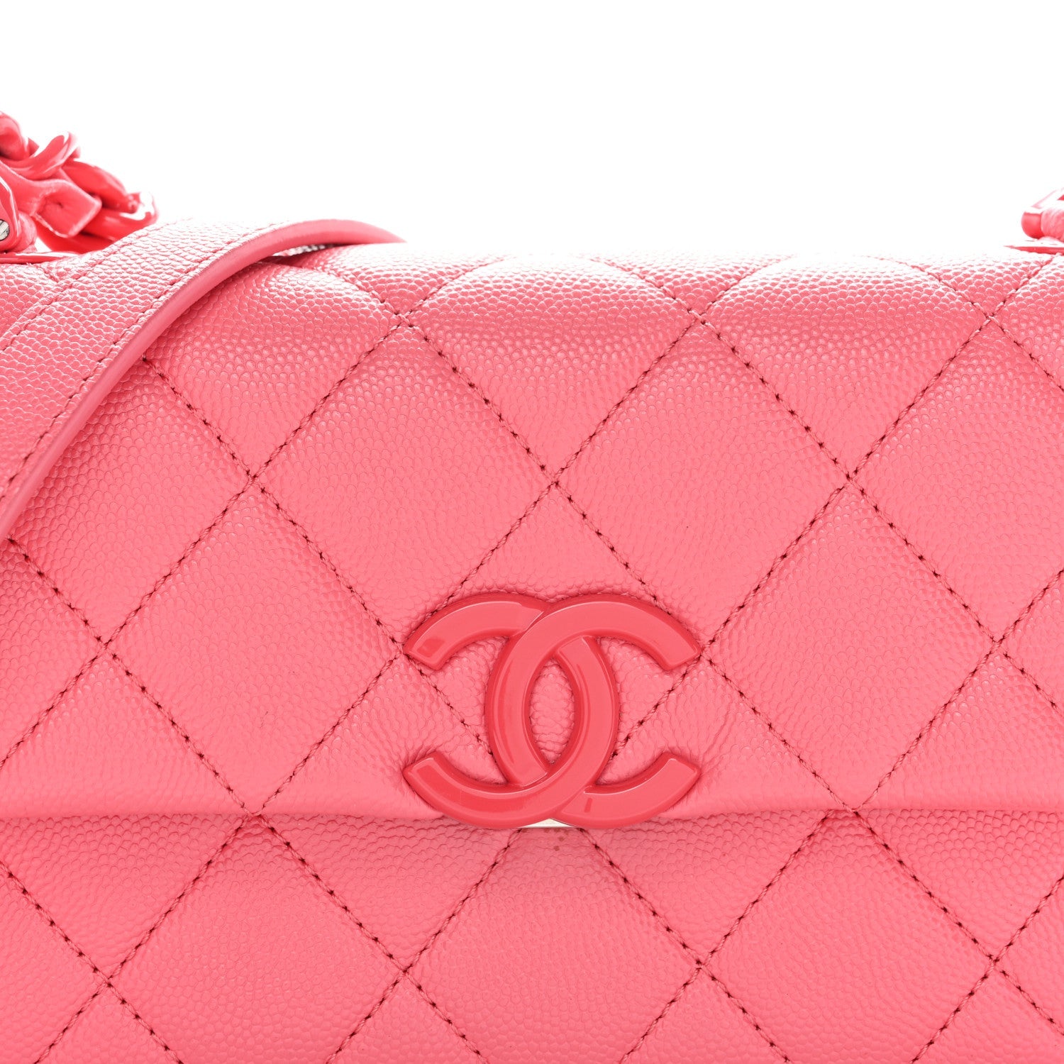 Caviar Quilted My Everything Small Flap Pink