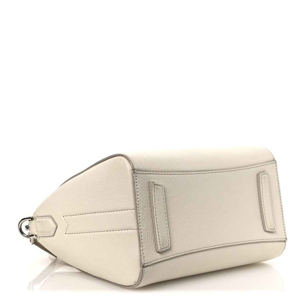 Sugar Goatskin Mini Antigona Off White