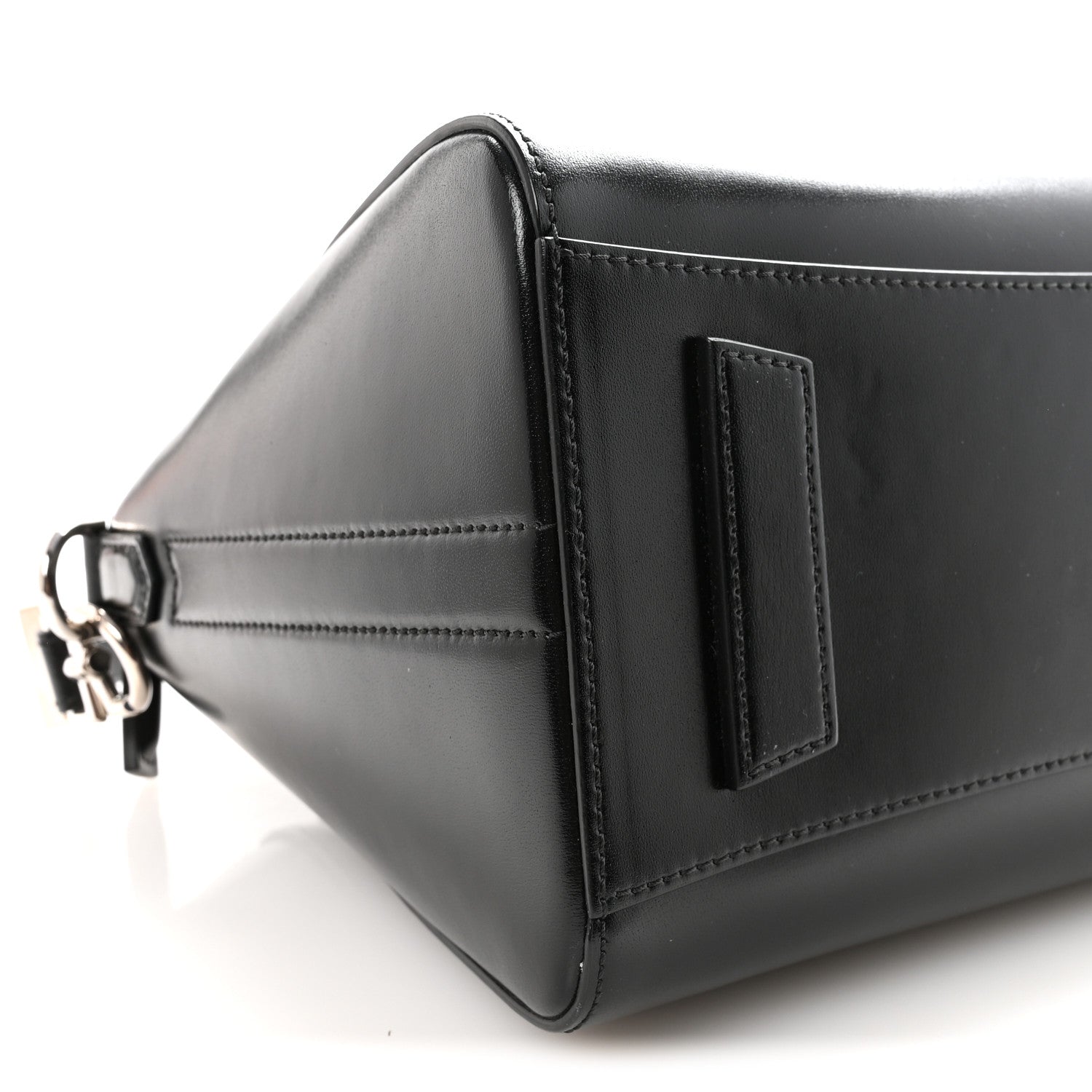 Shiny Lord Calfskin Small Antigona Black