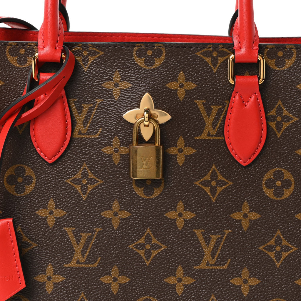 Monogram Flower Tote Coquelicot
