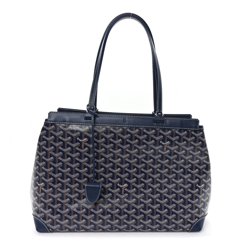 Goyardine Bellechasse Biaude MM Tote  Navy Blue