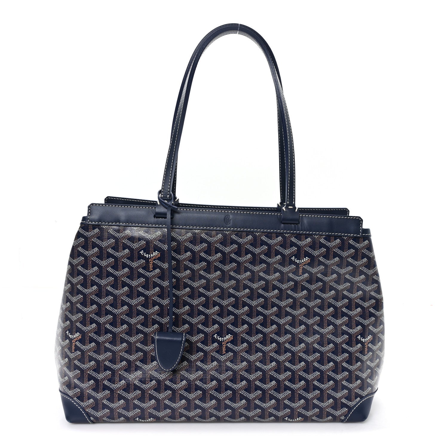 Goyardine Bellechasse Biaude MM Tote  Navy Blue