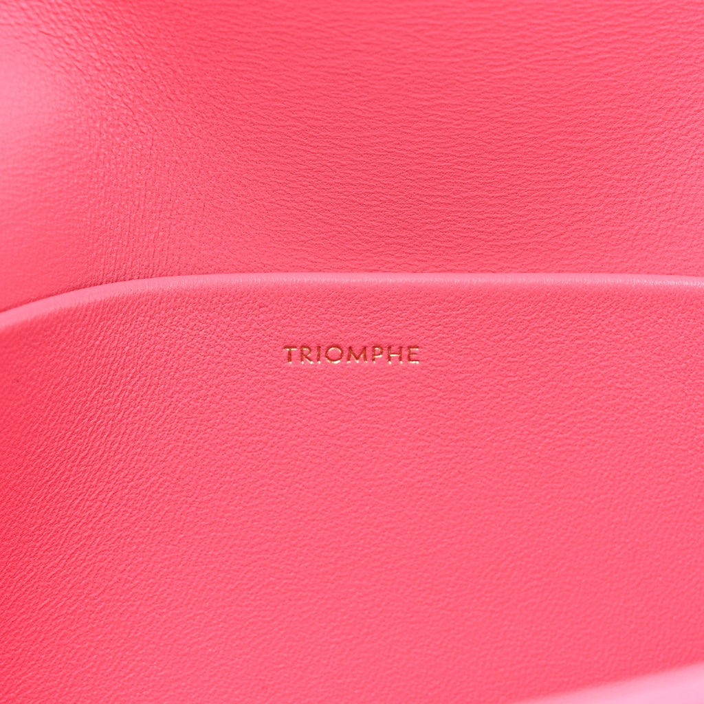 Shiny Calfskin Triomphe Flamingo