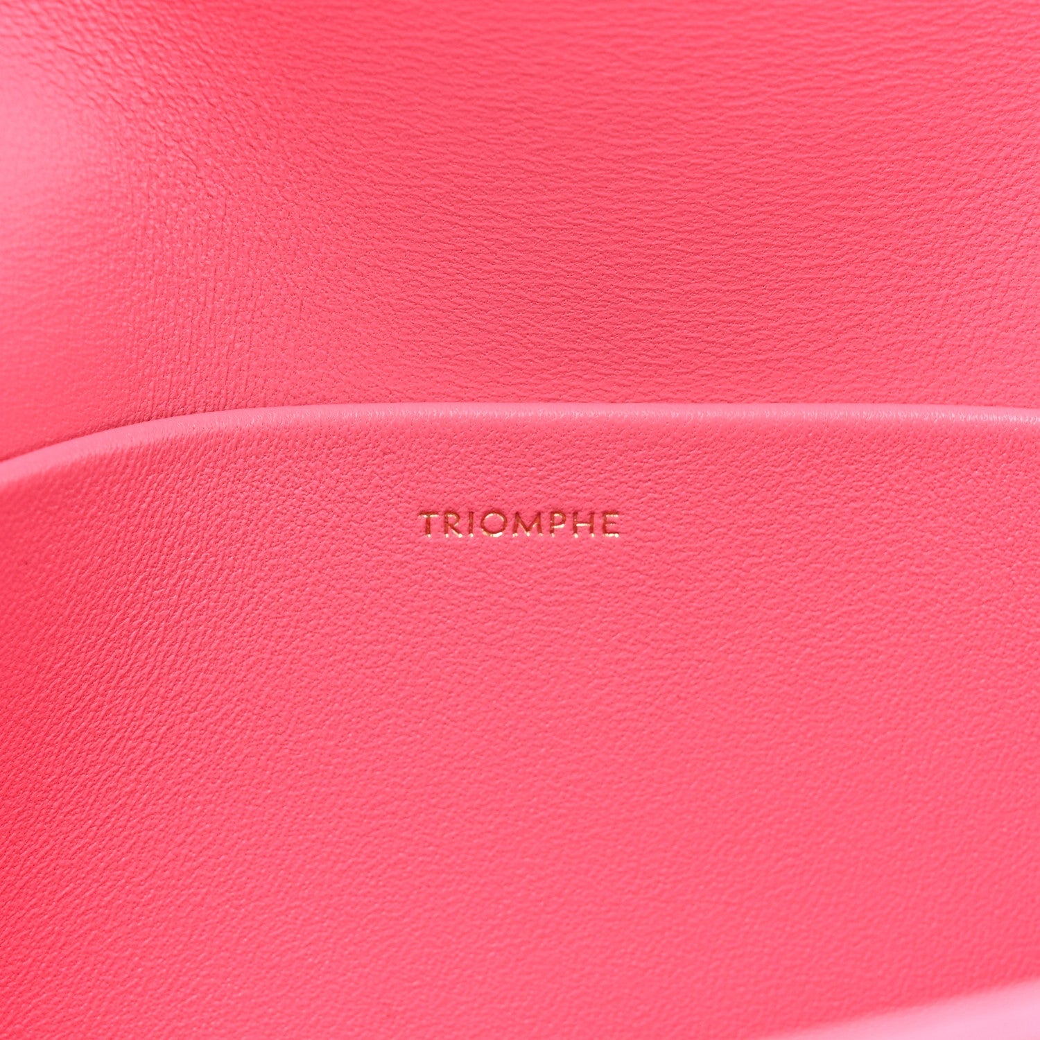 Shiny Calfskin Triomphe Flamingo