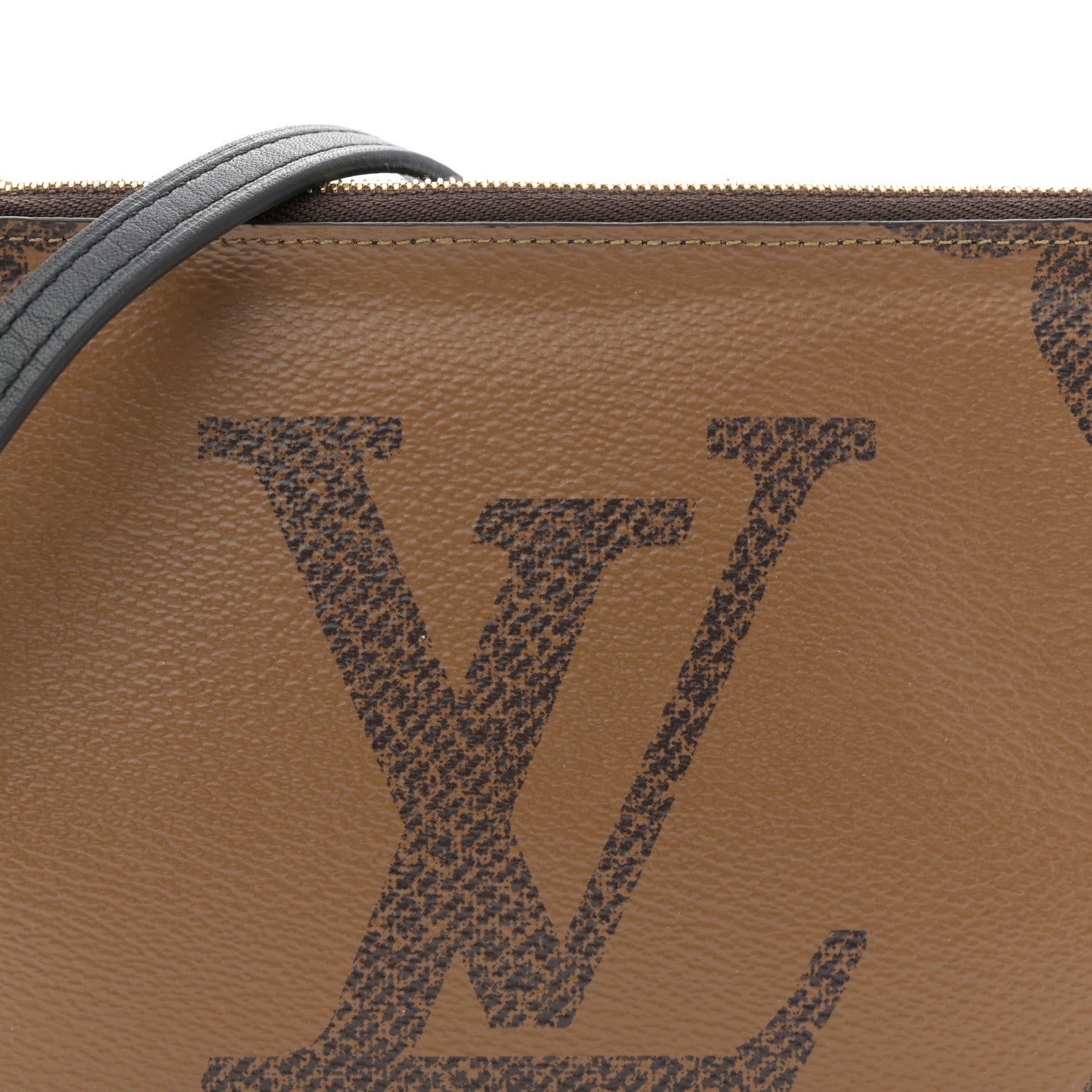 Reverse Monogram Giant Double Zip Pochette