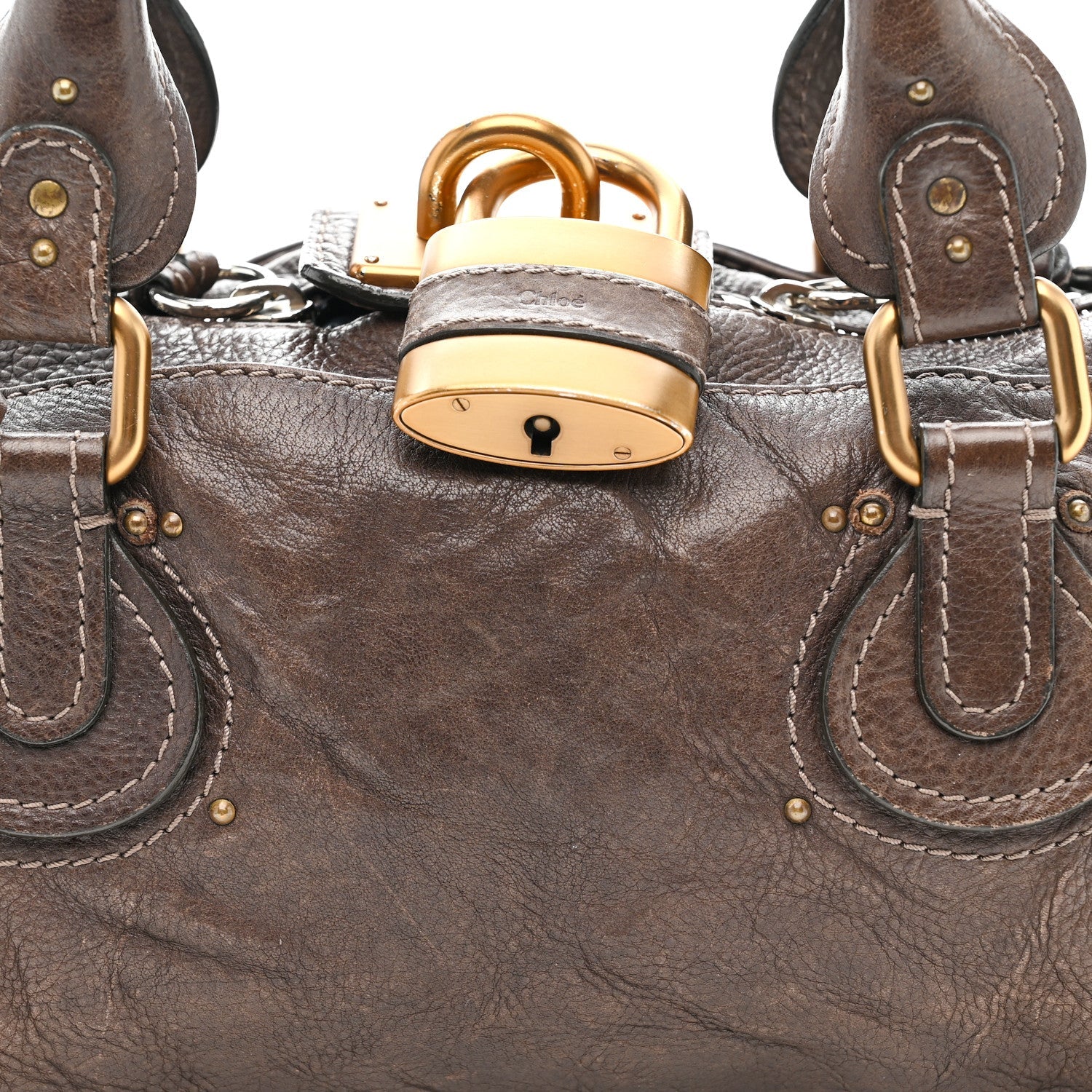 Calfskin Medium Paddington Satchel Chocolate