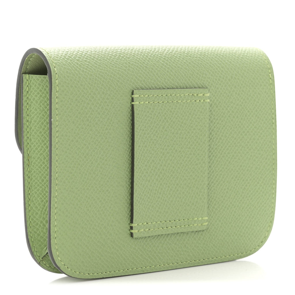 Epsom Constance Slim Wallet Vert Criquet