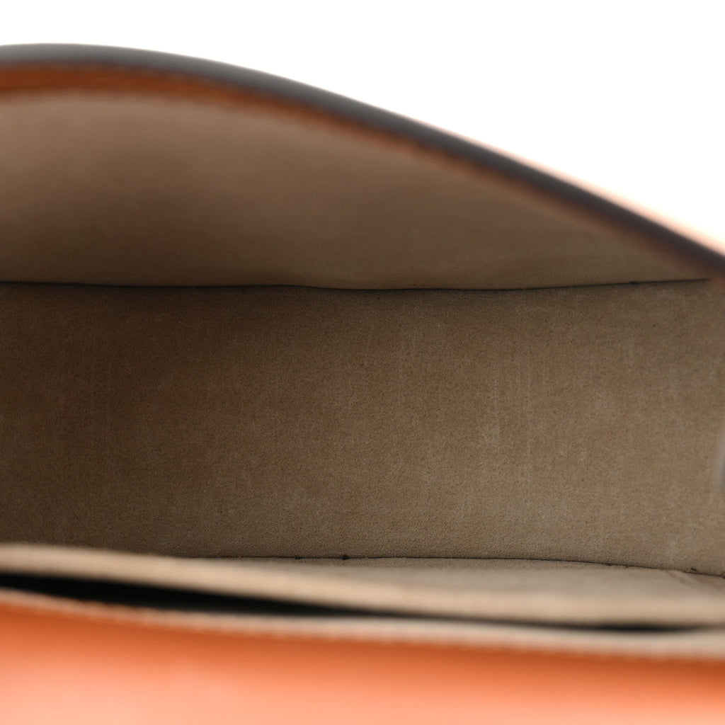 Calfskin Suede Medium Nile Bracelet Bag Caramel