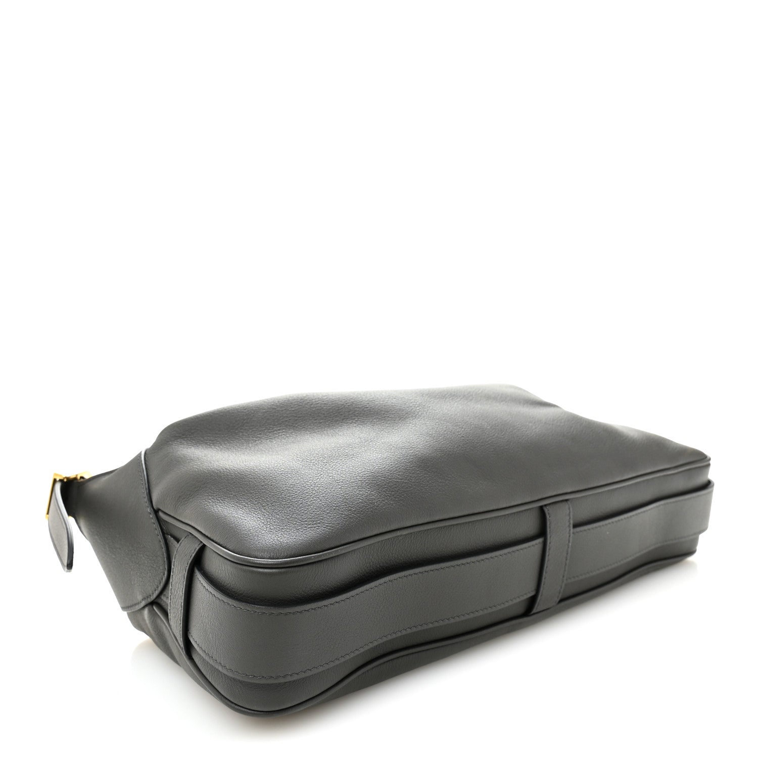 Supple Calfskin Medium Romy Shoulder Bag Grey