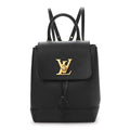 Calfskin Lockme Mini Backpack Black