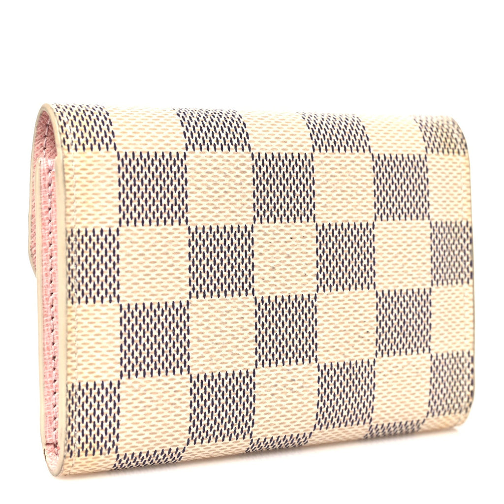 Damier Azur Rosalie Coin Purse Rose Ballerine