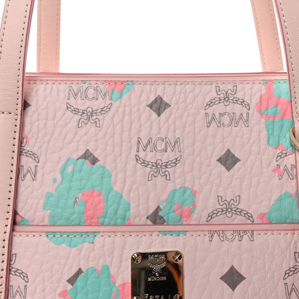 Visetos Leopard Print Medium Anya Shopper Tote  Pink