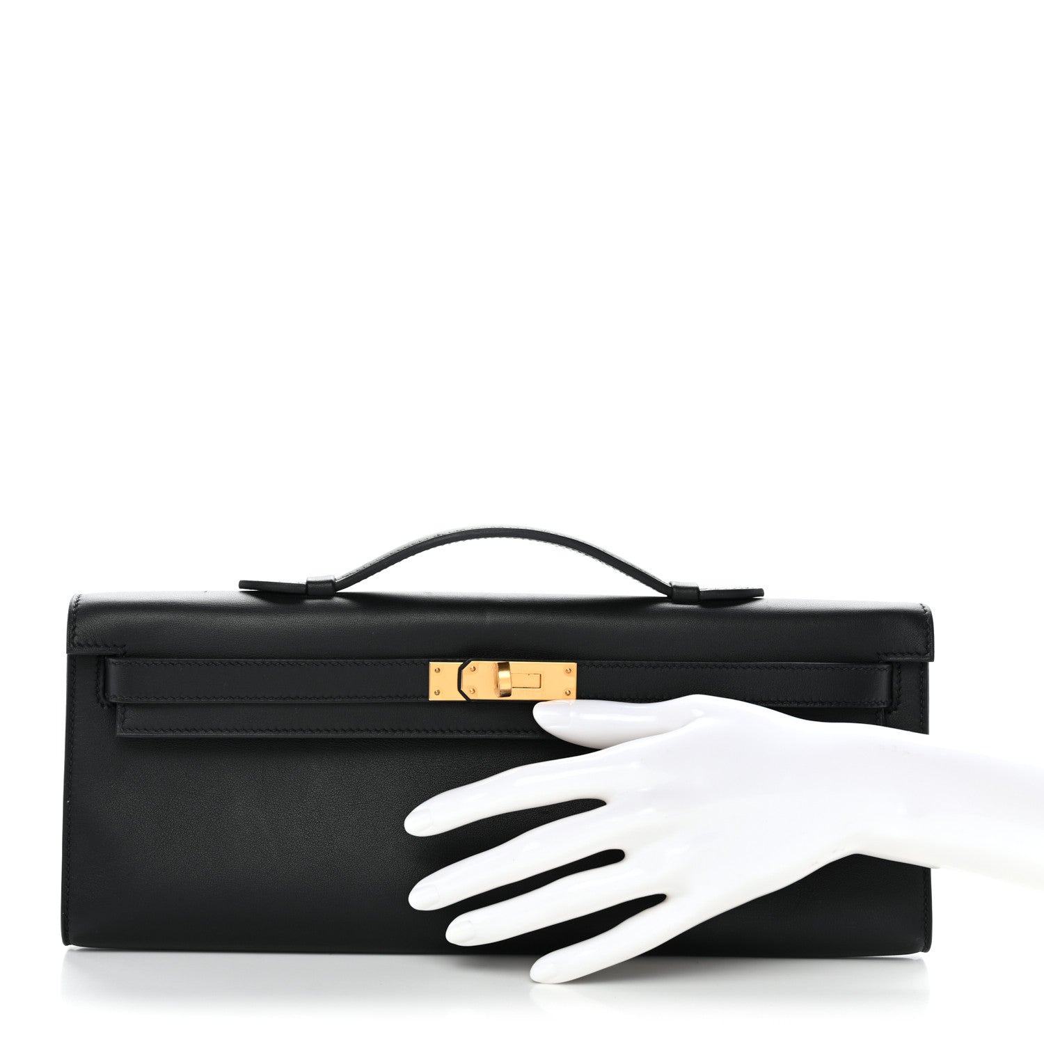 Swift Kelly Cut Clutch Pochette Black