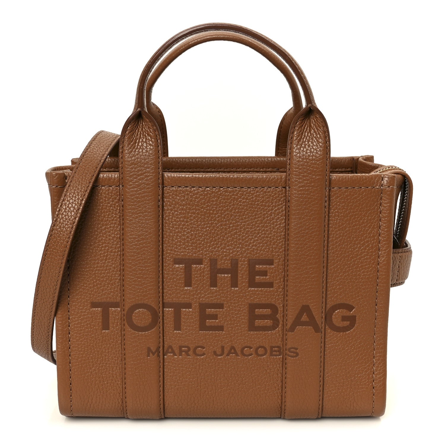 Grained Calfskin Small The Tote Bag Argan Oil