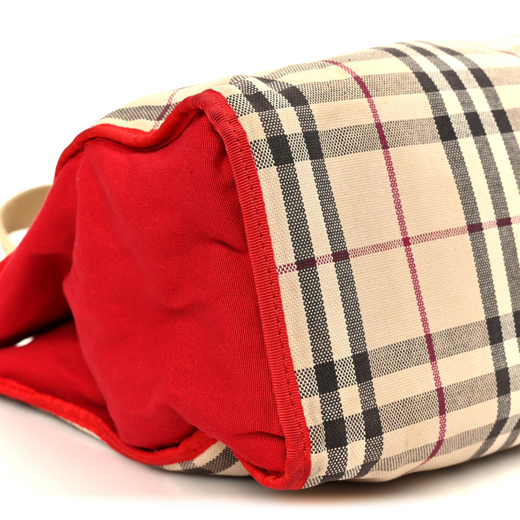 Vintage Check Tote Red