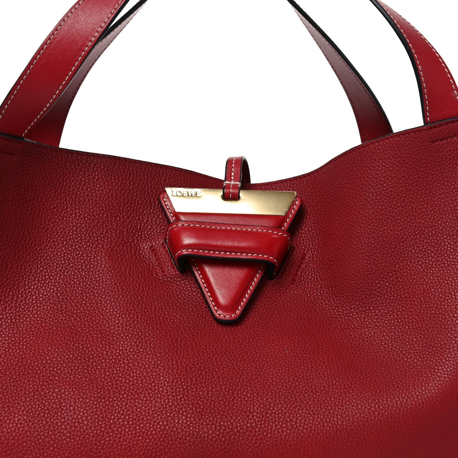 Calfskin Barcelona Tote Scarlet Red