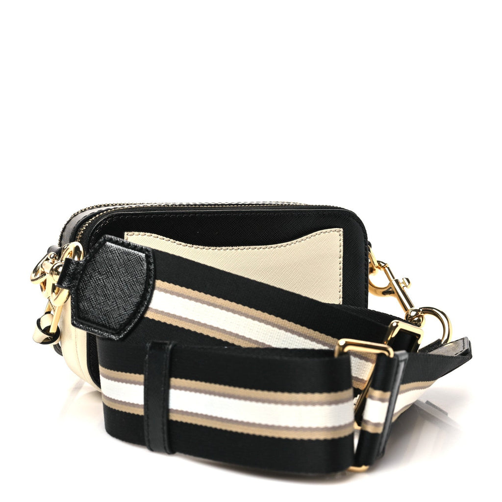 Saffiano Small Snapshot Camera Bag Cloud White Multicolor
