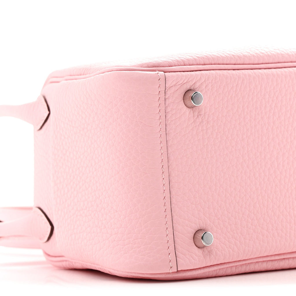 Taurillon Clemence Verso Mini Lindy 20 Rose Sakura Gris Perle