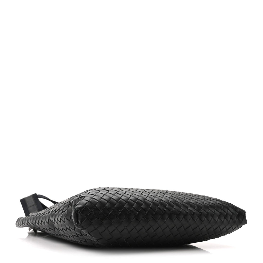Nappa Intrecciato VN Crossbody Messenger Bag Black