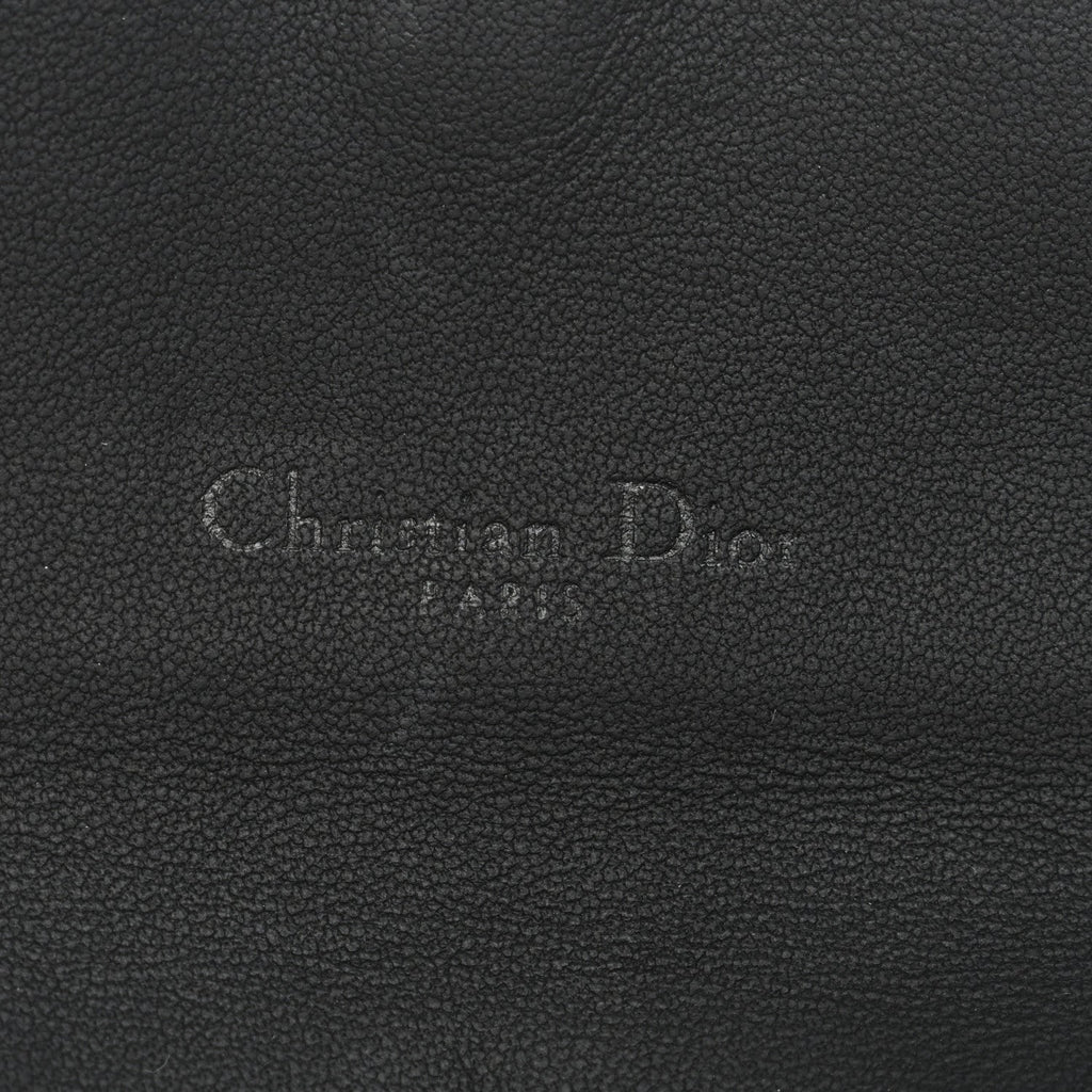 Ultra Matte Calfskin Saddle Chain Wallet Pouch Black