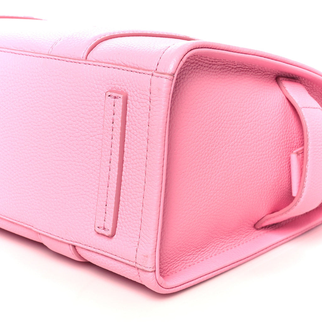 Grained Calfskin Medium The Tote Bag Fluro Candy Pink
