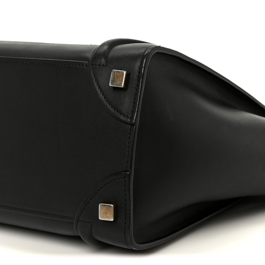 Smooth Calfskin Micro Luggage Black