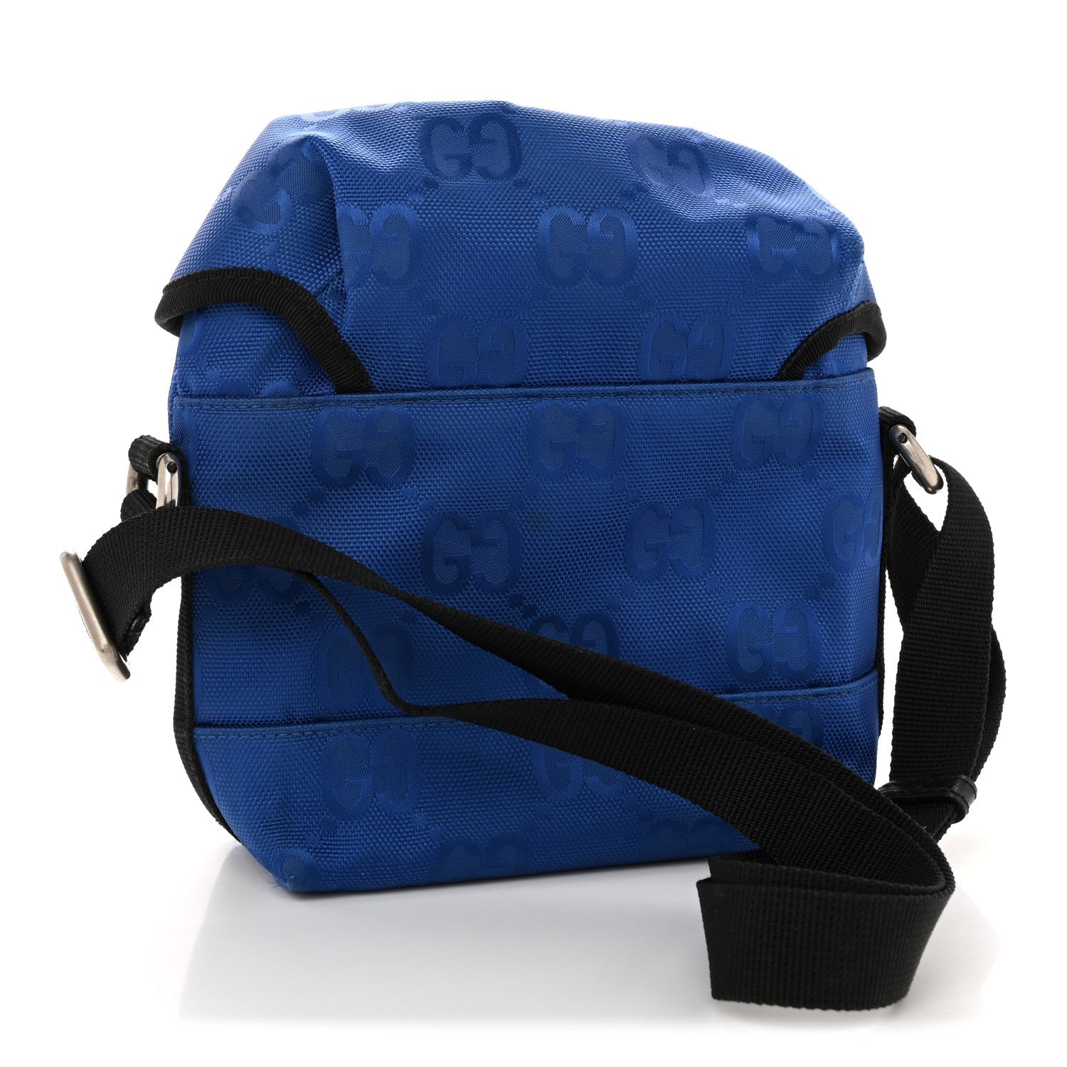 Econyl Nylon Monogram Off The Grid Messenger Bag Orient Blue Black