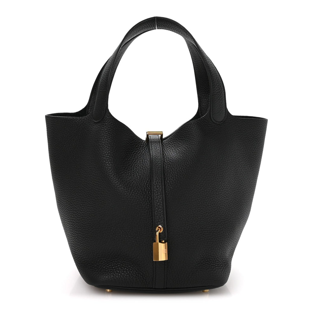 Taurillon Clemence Picotin Lock 22 MM Black