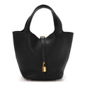Taurillon Clemence Picotin Lock 22 MM Black