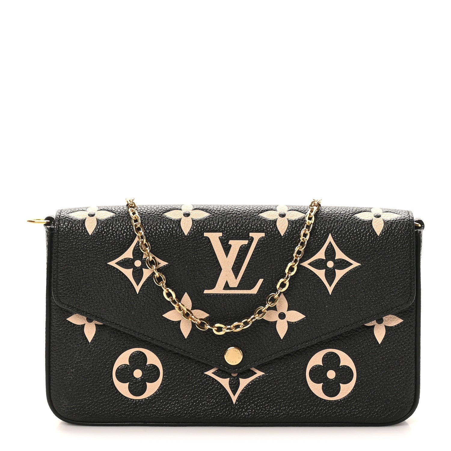 Empreinte Monogram Giant Felicie Pochette Black Beige