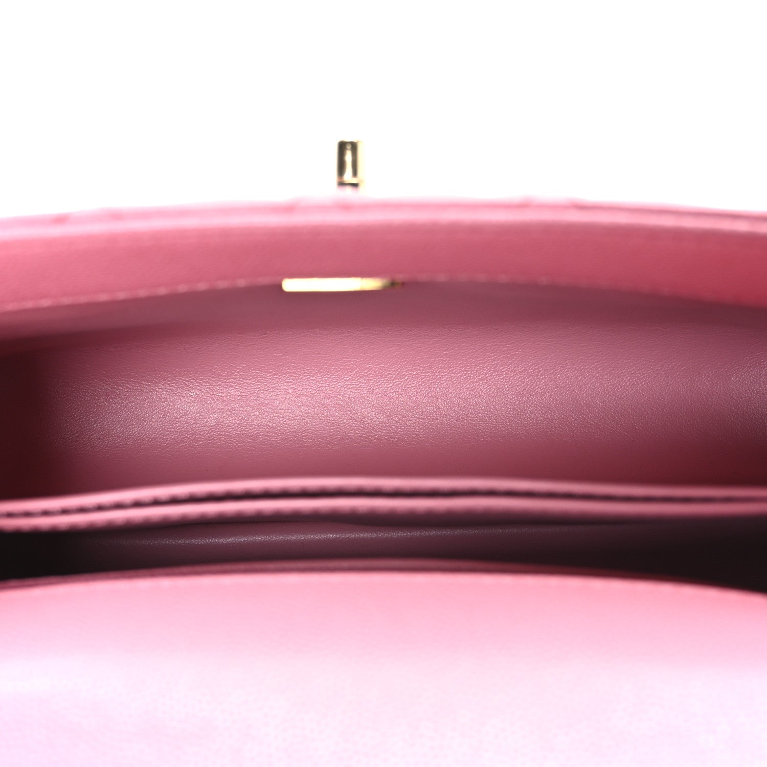 Caviar Quilted Mini Coco Chain Handle Flap Pink