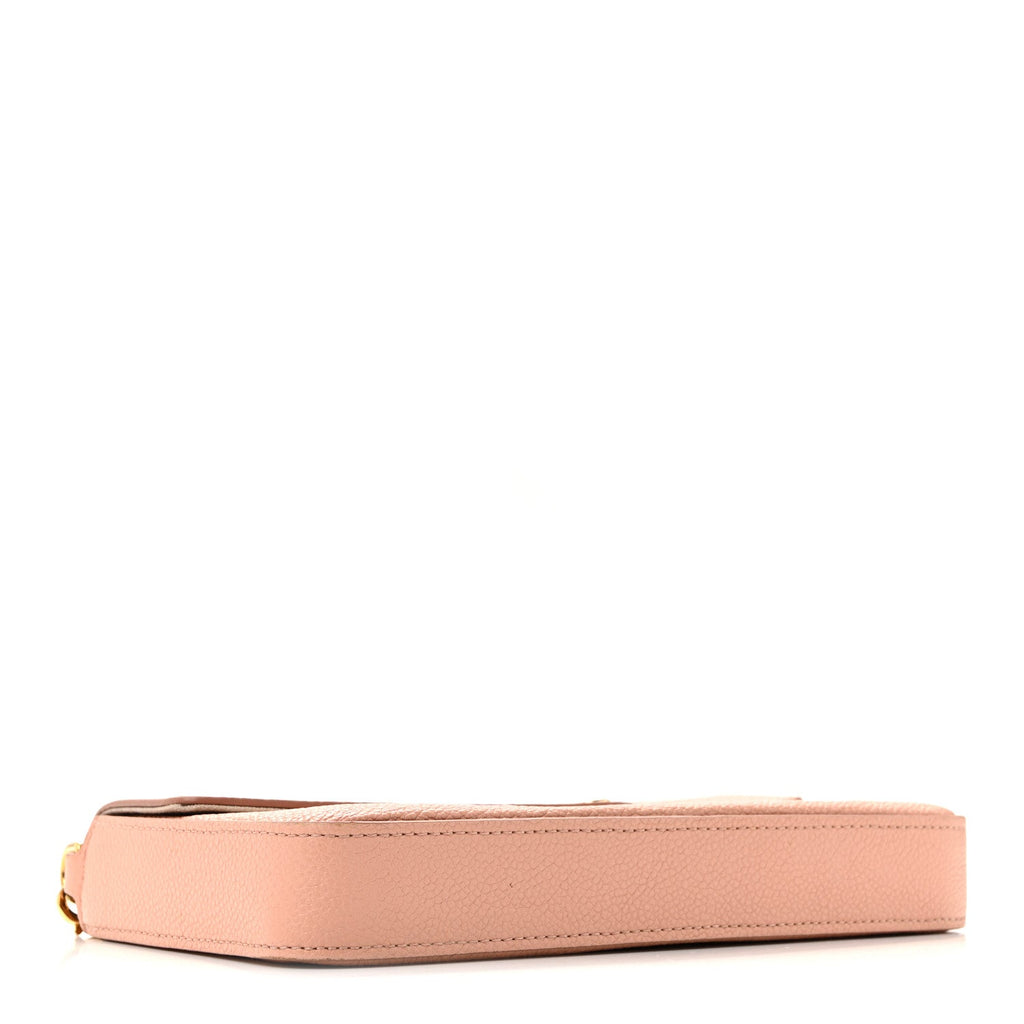 Empreinte Monogram Giant Felicie Pochette Chain Wallet Rose Trianon Creme