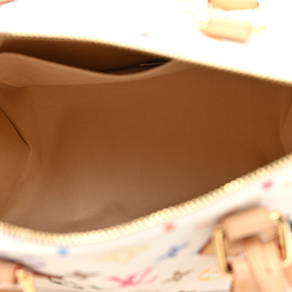 LV X TM Monogram Multicolor Speedy Bandouliere 25 White