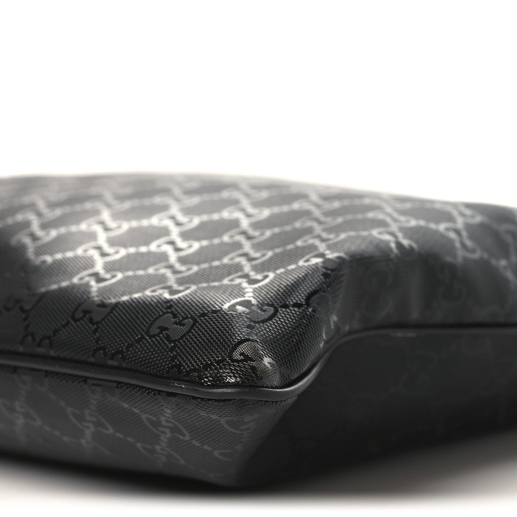 Imprime Monogram Medium Flat Messenger Bag Black