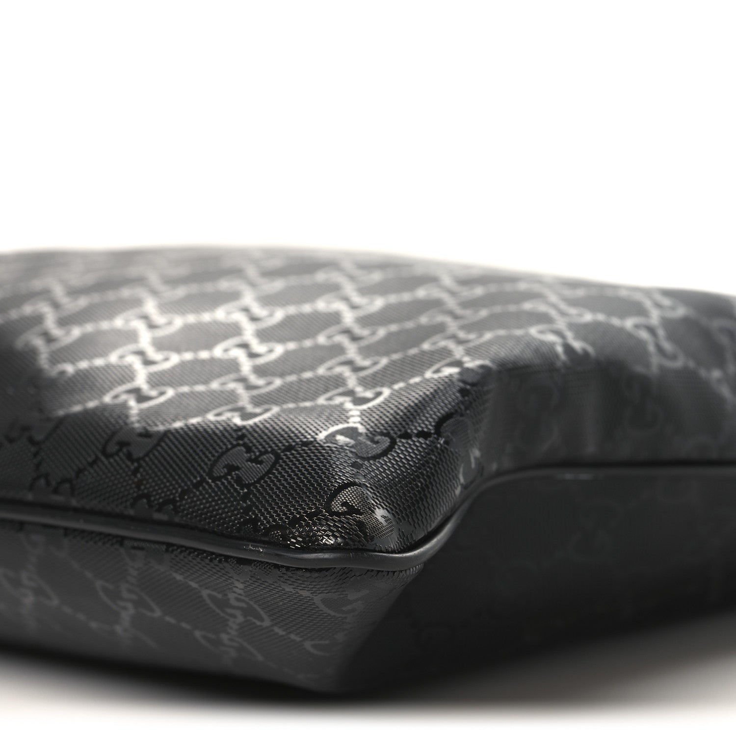 Imprime Monogram Medium Flat Messenger Bag Black