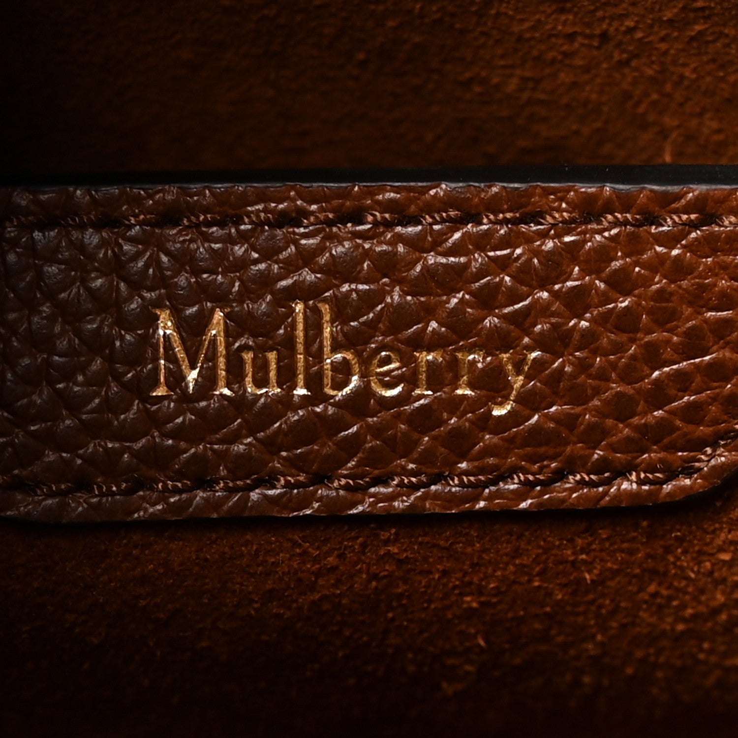 Grain Vegetable Tanned Calfskin Small Zipped Bayswater Oak
