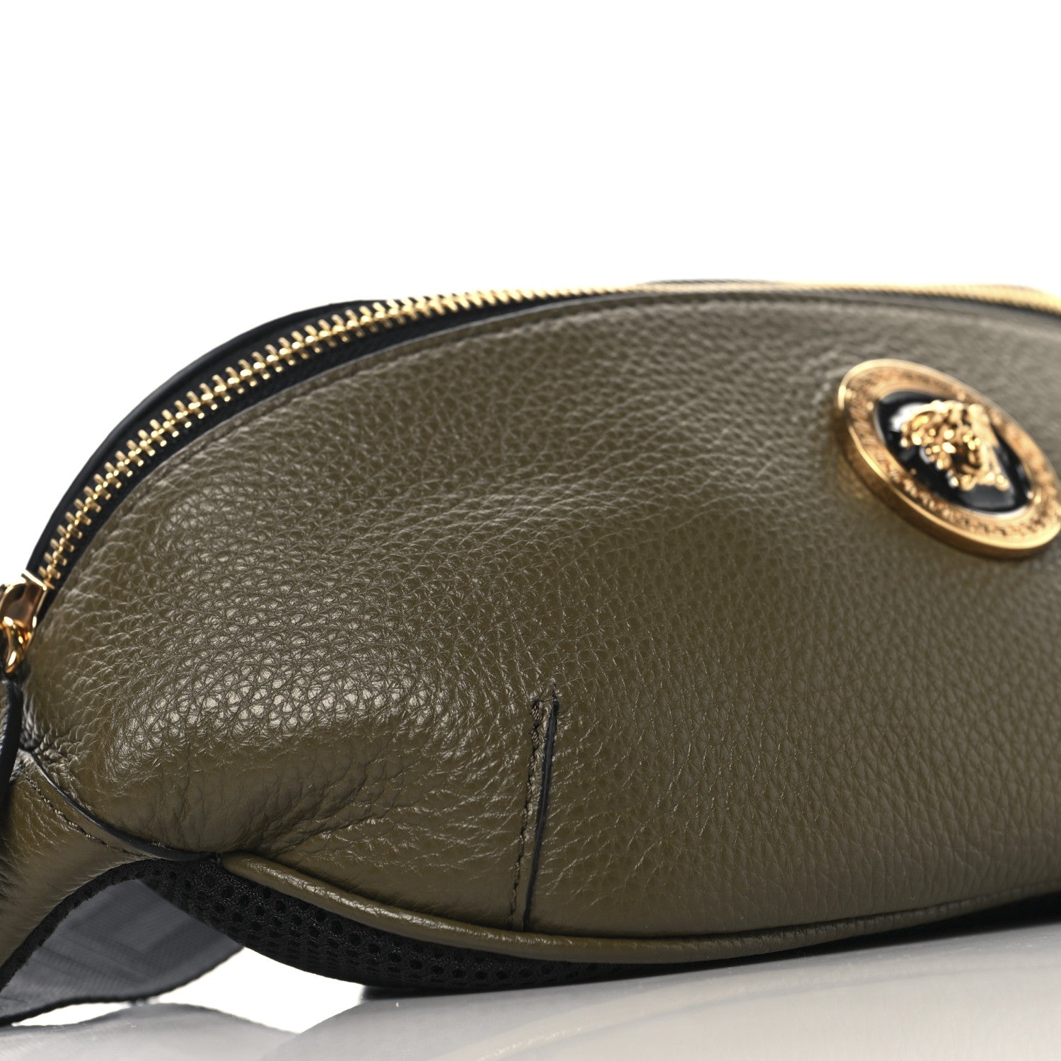 Grained Calfskin Vanitas Medea Belt Bag Khaki