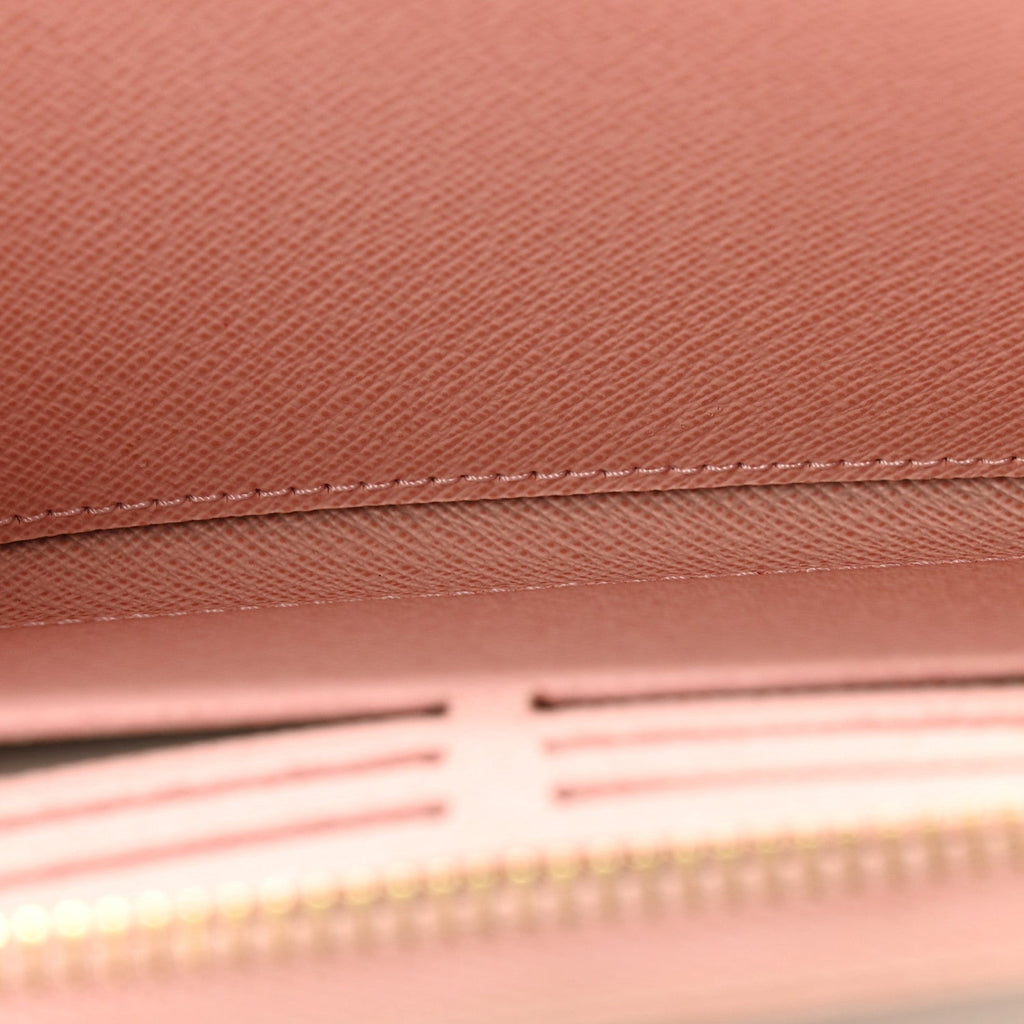 Damier Azur Zippy Wallet Rose Ballerine