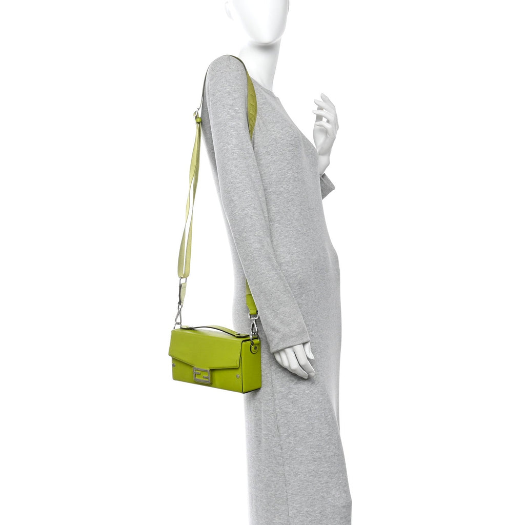 Vitello King FF Lines Embossed Baguette Soft Trunk Wasabi