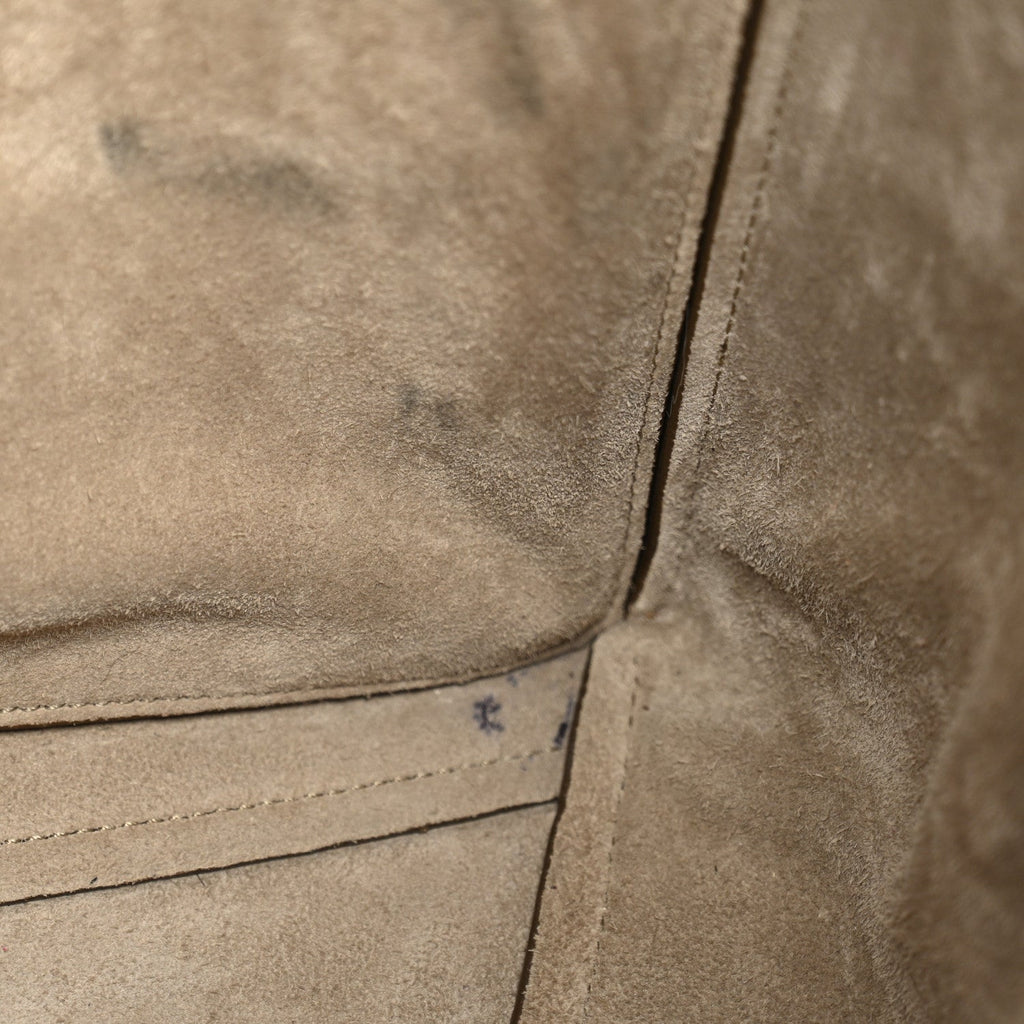 Soft Grained Calfskin Sangle Bucket Bag Taupe