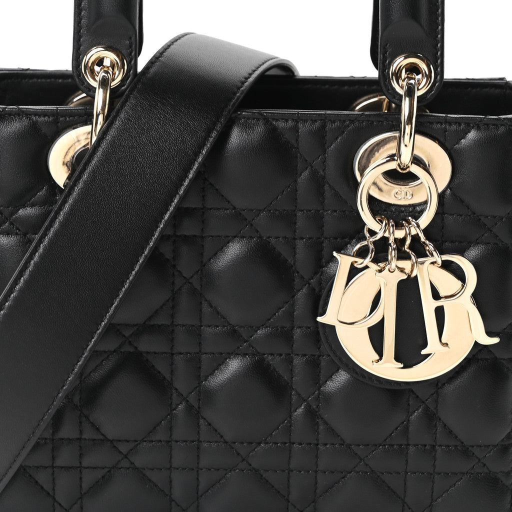 Lambskin Cannage Small My ABCDior Lady Dior Black
