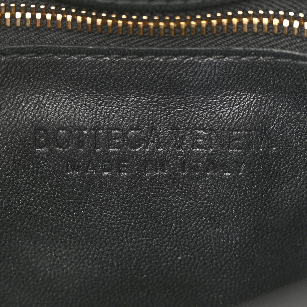 Nappa Maxi Intreccio Padded Cassette Crossbody Bag Black