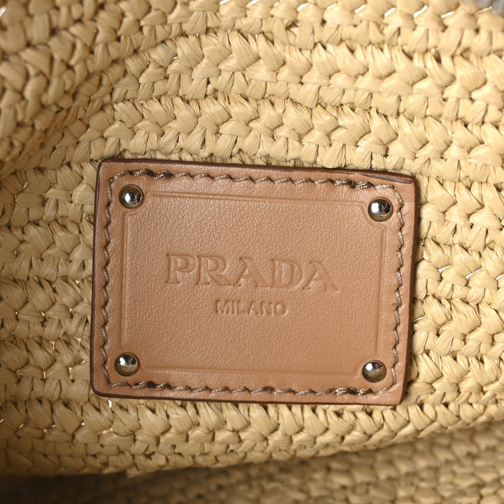 Yarn Raffia Effect Crochet Belt Bag Naturale