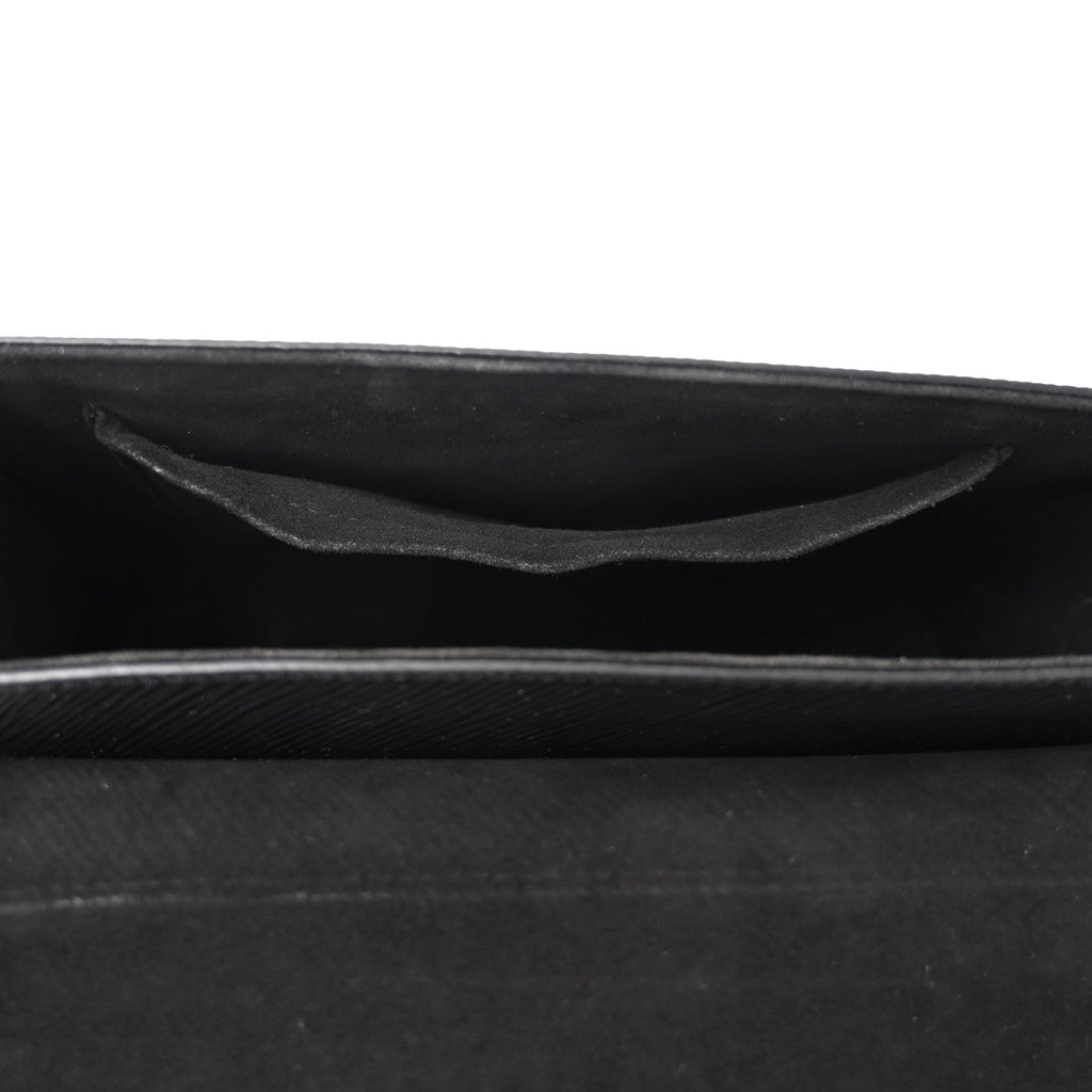 Epi Twist Top Handle Shoulder Bag MM Black
