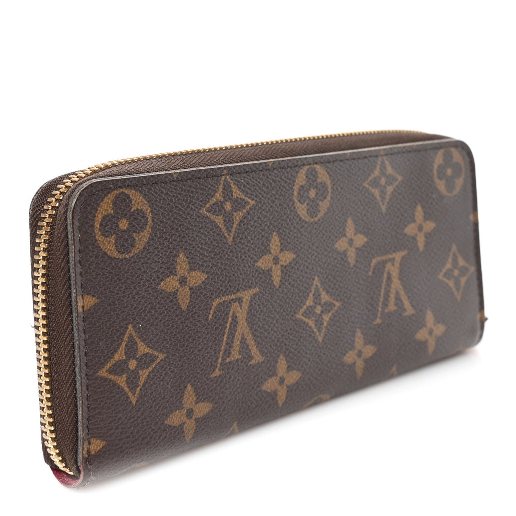 Monogram Clemence Wallet Fuchsia