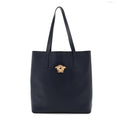 Smooth Calfskin La Medusa Tote Bag Blue