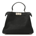 Cuoio Romano Selleria Chamois Medium Peekaboo I SEE U Satchel Black Camel Sunflower